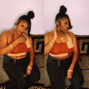 SHEIN Crop halter top